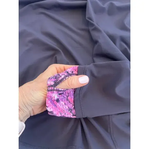 MARMOT WOMENS LIGHTWEIGHT LONG SLEEVE PULLOVER 3/4 ZIP JACKET BASELAYER PURPLE - Picture 7 of 13